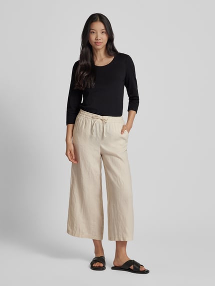 Christian Berg Woman T-shirt met 3/4-mouwen in effen design Zwart - 1