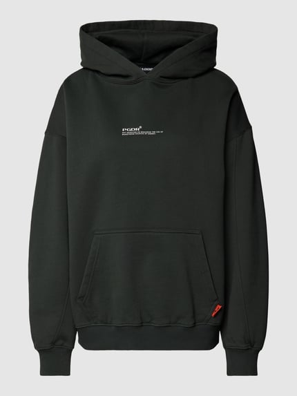 PEGADOR Oversized hoodie met kangoeroezak, model 'NAVISK' Olijfgroen - 2