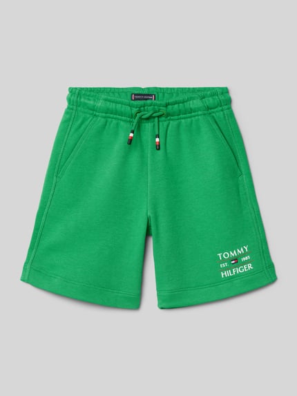 Tommy Hilfiger Teens Sweatshorts met steekzakken Groen - 1