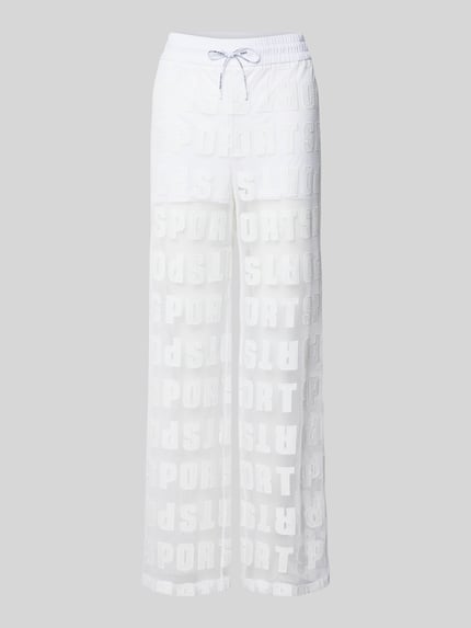 Marc Cain Stoffhose im semitransparenten Design Weiss 2
