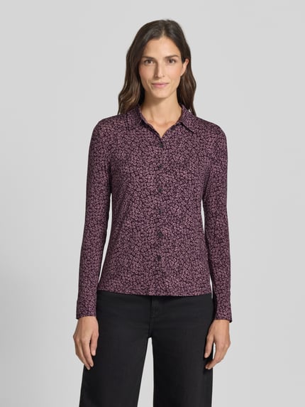 Marc O'Polo Regular Fit Langarmbluse aus Viskose-Mix Mauve 4