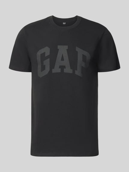 T-Shirt mit Logo und Rundhalsausschnitt Shop The Look MANNEQUINE
