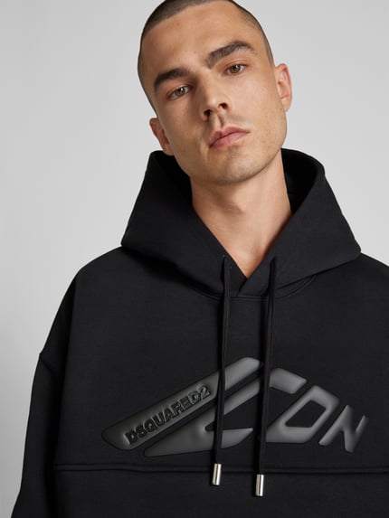 Dsquared2 hoodie met labeldetail Zwart - 3