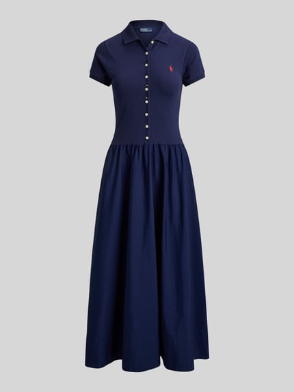 Polo Ralph Lauren Freizeitkleid aus Baumwoll-Mix mit Polokragen Marine 2