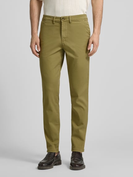 Selected Slim Fit Chino aus Baumwoll-Mix Modell 'NEW MILES' Khaki 4