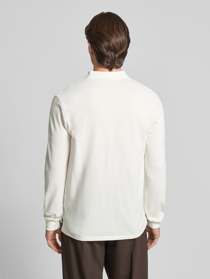 Polo Ralph Lauren Classic Fit Poloshirt mit Label-Stitching Offwhite 5
