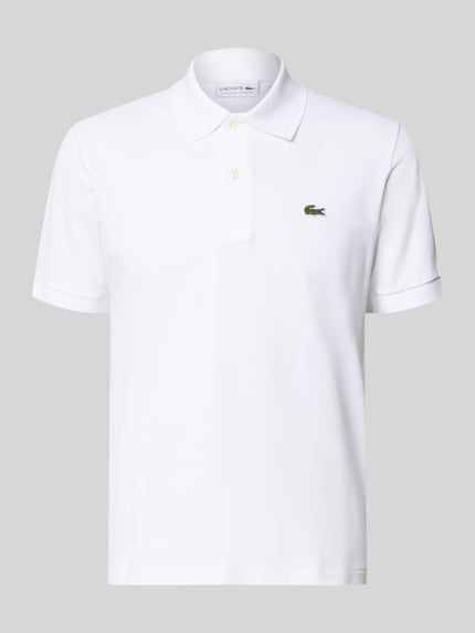 Produktfoto, Regular Fit Poloshirt aus Baumwoll-Mix von Lacoste, Optik: Unifarben, Applikation: Logo-Detail, Materialverarbeitung: Piqué