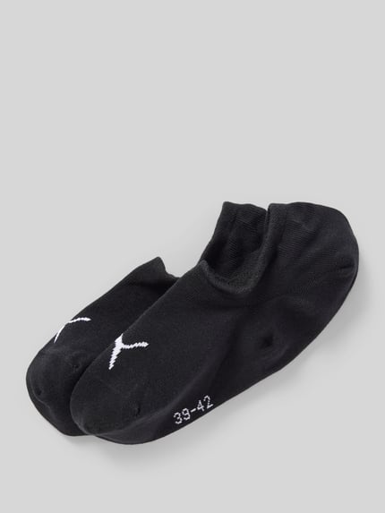 PUMA Sneakersokken met labeldetails in een set van 2 paar Zwart - 1