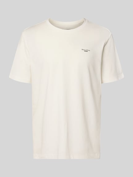 T-shirt o kroju regular fit z czystej bawełny Shop The Look MANNEQUINE