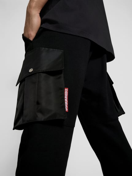 Dsquared2 sweatpants met cargozakken Zwart - 3