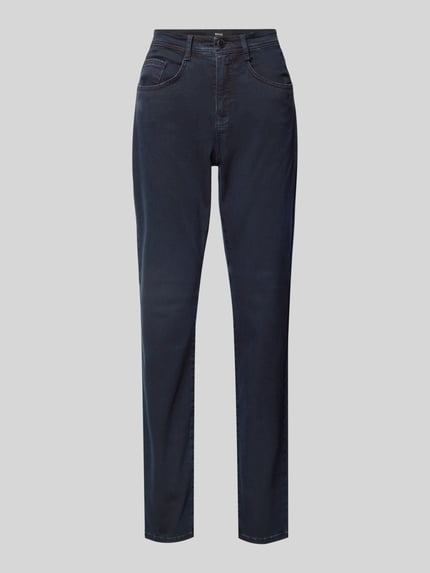 Brax Straight fit jeans met 5-pocketmodel, model 'Carola' Marineblauw - 2