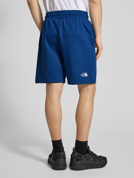The North Face Szorty z dzianiny dresowej o kroju relaxed fit z wyhaftowanym logo Ciemnoniebieski 5