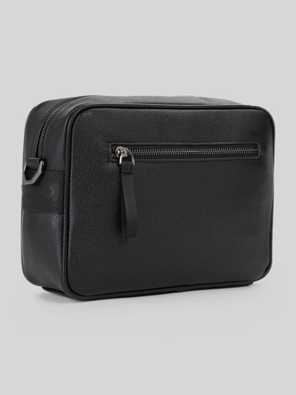 Valentino Bags Torba na ramię z wytłaczanym logo model 'ELITE' Czarny 3