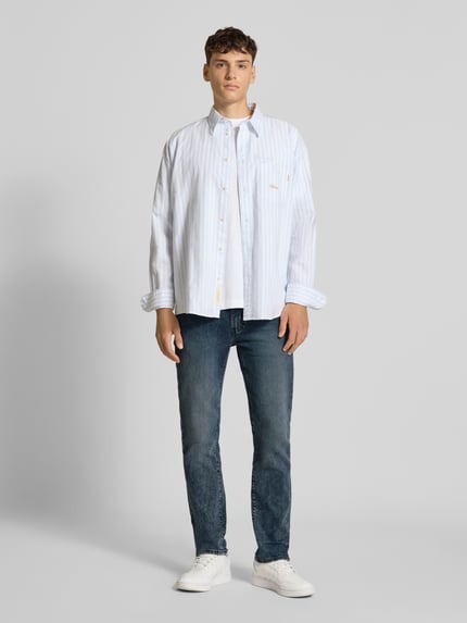 Levi's® Slim fit jeans in used-look, model '511®' Jeansblauw - 1