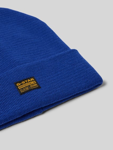 G-Star RAW Beanie mit Label-Patch Modell 'Effo' Ocean 2