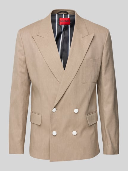 Regular Fit Sakko aus Baumwoll-Mix mit Leinen-Anteil Modell 'Kris' Shop The Look MANNEQUINE