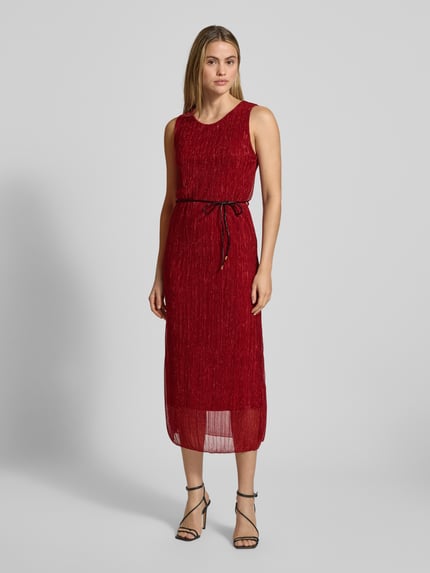 ZABAIONE Maxi-jurk met Strikceintuur Model 'An44ina' Bordeaux - 4