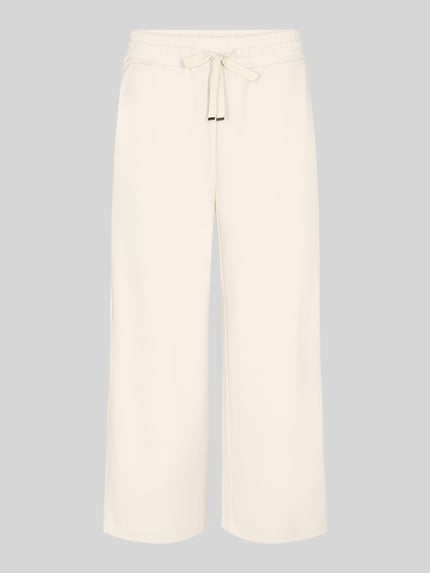 Produktfoto, Sweatpants in verkürzter Passform von Soyaconcept, unifarben, gerader Schnitt, Material-Mix mit Modal-Anteil, elastischer Bund, seitliche Eingrifftaschen
