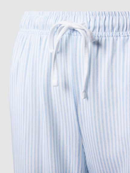 s.Oliver RED LABEL Regular fit pyjamabroek van mix van katoen en viscose Blauw - 2