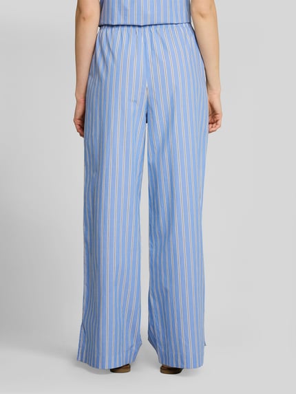 Tom Tailor Denim Wide Leg Hose aus reiner Baumwolle Bleu Melange 5