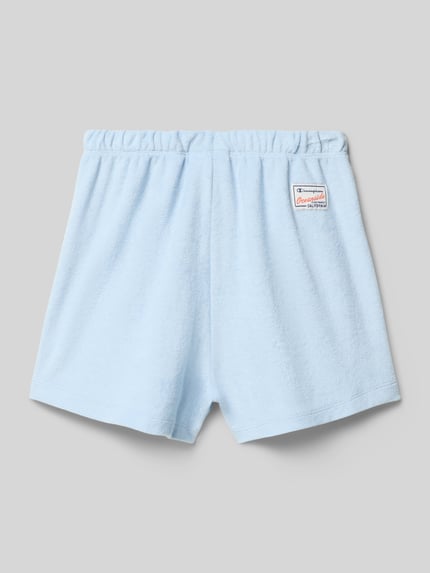 Champion Straight Fit Shorts mit Logo-Print Bleu 3
