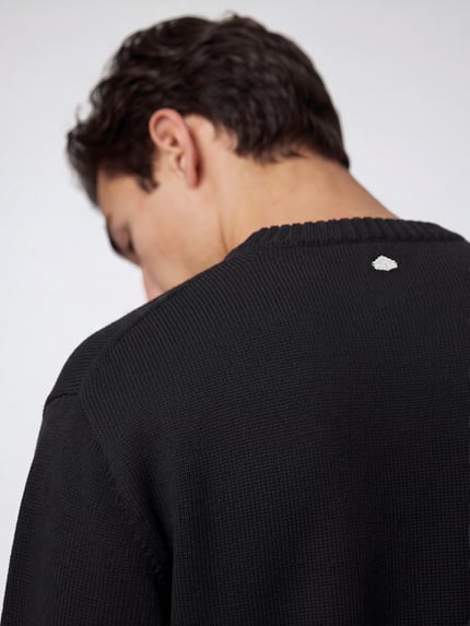 Don´t Waste Culture Sweatshirt mit Logo-Print Modell 'AROLOA' Black 3