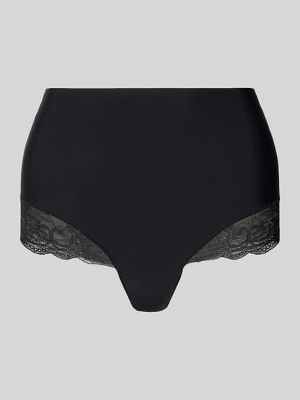 Productfoto, Slip met elastische tailleband en kant van MAGIC Bodyfashion, zwart, materiaal mix met stretch, nauwsluitende fit