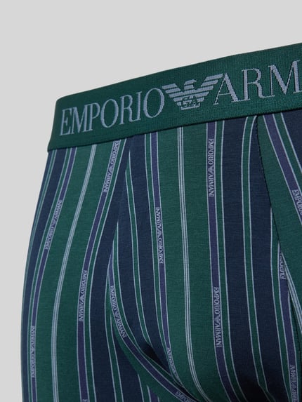 Emporio Armani Trunks mit elastischem Logo-Bund Lagune 2