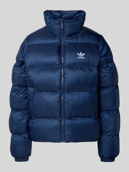 adidas Originals Regular Fit Steppjacke mit Logo-Stitching Blau 2