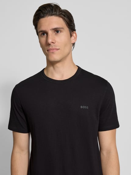 BOSS Orange T-Shirt aus reiner Baumwolle Black 3