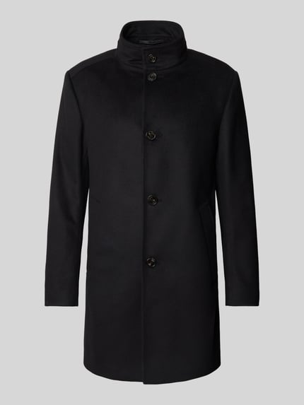 JOOP! COLLECTION Regular Fit Mantel aus Schurwoll-Mix mit Kaschmir-Anteil Modell 'MARON' Black 2