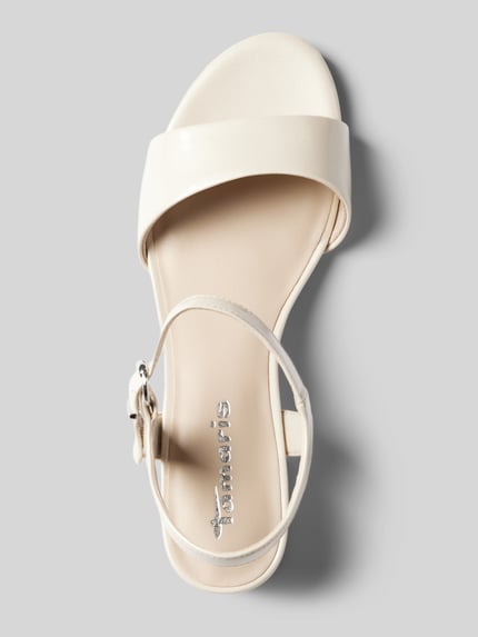 Tamaris Sandalen met blokhak Beige - 3