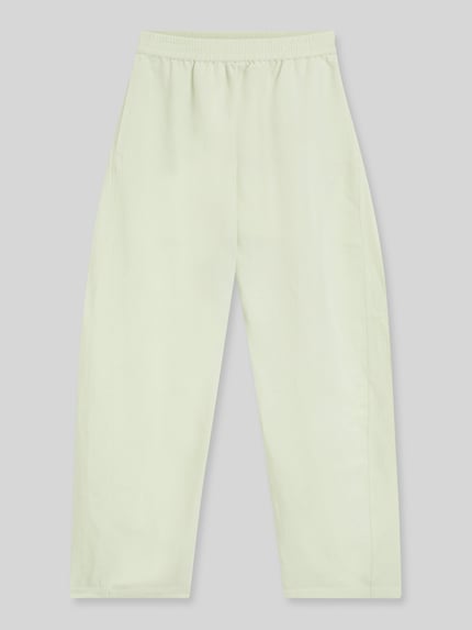 BOSS Orange regular fit barrel leg broek van linnenmix model 'TALINEN' Lichtgroen - 2