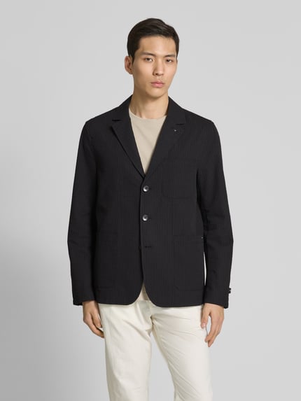 Scotch & Soda 3-knoops colbert met reverskraag Zwart - 4