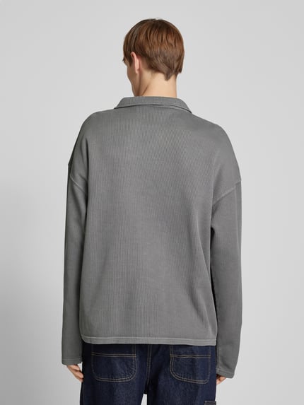 PEGADOR Longsleeve mit V-Ausschnitt Taupe 5