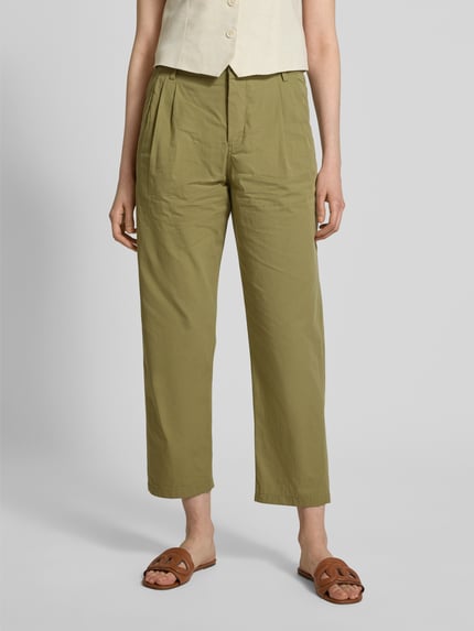 DRYKORN Tapered Fit Bundfaltenhose mit elastischem Bund Modell 'DISPATCH' Oliv 4