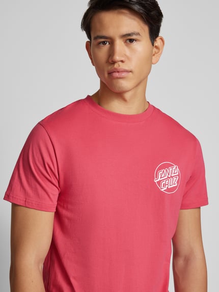 Santa Cruz T-Shirt mit Label-Print Rot 3
