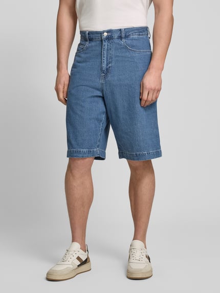 Jake*s Studio Men Regular Fit Jeansshorts im 5-Pocket-Design Blau 4