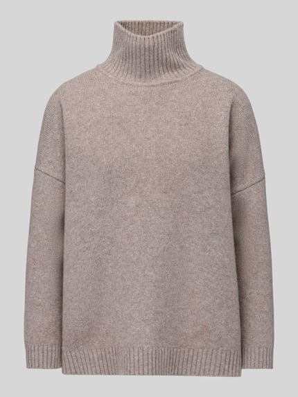 Produktfoto, Loose Fit Pullover aus reiner Wolle Modell 'BORGIA' von Weekend Max Mara voor Dames in beige, grof gebreide textuur