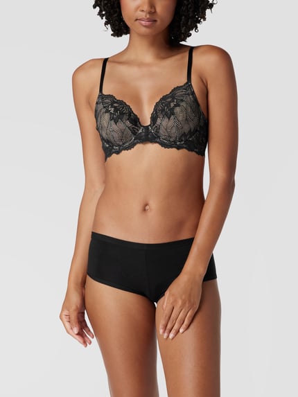 Calvin Klein Underwear Beugelbeha van gebloemd kant  Zwart - 1