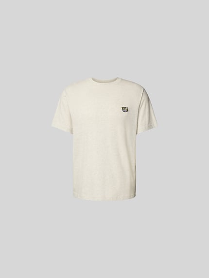 T-shirt o kroju regular fit z czystej bawełny Shop The Look MANNEQUINE