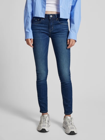 Tommy Jeans Skinny Fit Jeans aus Baumwoll-Mix Modell 'SOPHIE' Dunkelblau 4