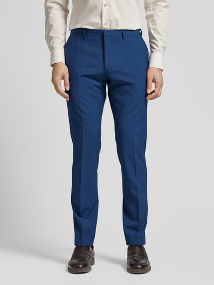 ROY ROBSON Extra slim fit pak met scheerwol Blauw - 6