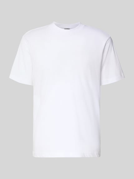 T-Shirt aus Baumwolle mit Rundhalsausschnitt Shop The Look MANNEQUINE