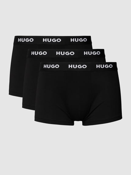 HUGO Trunks mit Label-Details im 3er-Pack Black 2