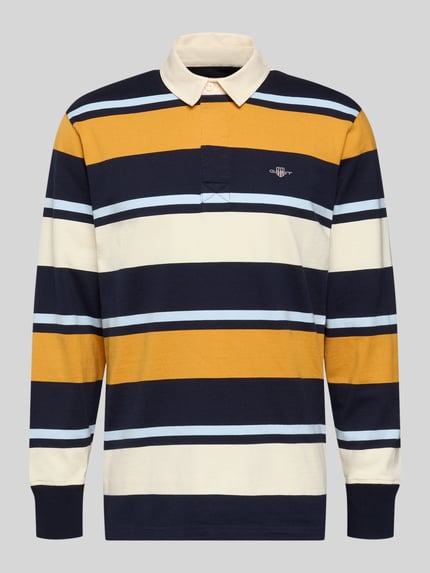 Sweatshirt mit Polokragen und Label-Stitching Shop The Look MANNEQUINE