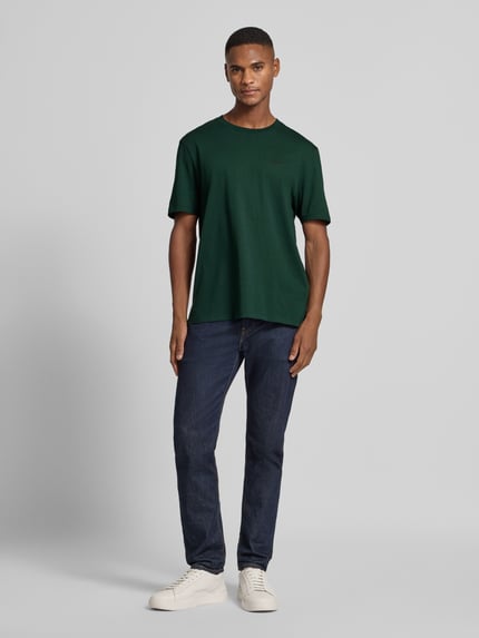 HUGO Regular Fit T-Shirt aus reiner Baumwolle Modell 'DERO' Dunkelgruen 1
