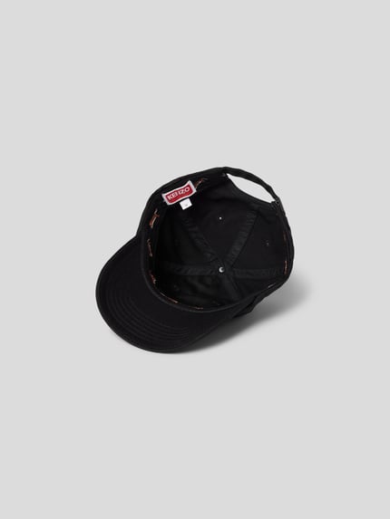 Kenzo Baseballpet met labelstitching Zwart - 3