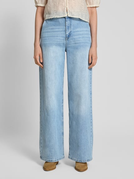 My Essential Wardrobe Wide Leg Jeans mit Eingrifftaschen Modell 'Tusa' Hellblau 4