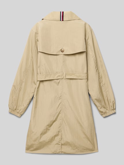 Tommy Hilfiger Teens Trencz z paskiem w talii Camel 3